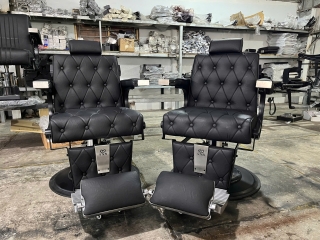 Cấu tạo ghế barber BA-13 Pro: khung sườn, hai ty ngả và nệm lò xo