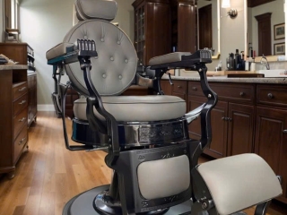 Ghế barber phong cách cổ điển: phối với nội thất tiệm