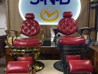 Bố trí hai ghế cắt tóc nam trong barbershop