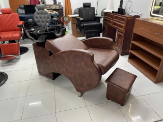 Giường gội đầu SNB màu nâu: phối khu gội salon
