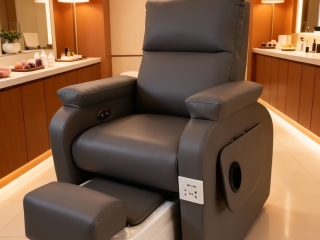 Sofa nail SNR-Serena: bố trí chậu và lối kỹ thuật viên