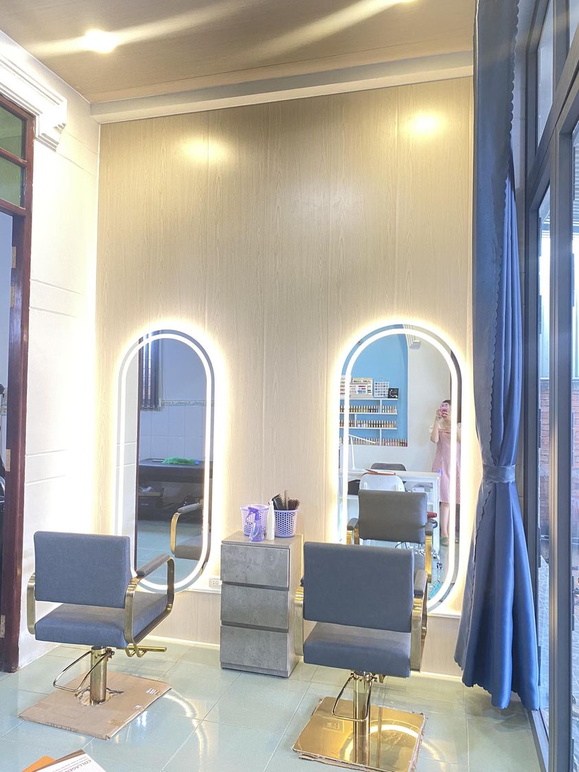 Combo gương ghế salon nữ: đo một trạm làm tóc hoàn chỉnh - hình 1