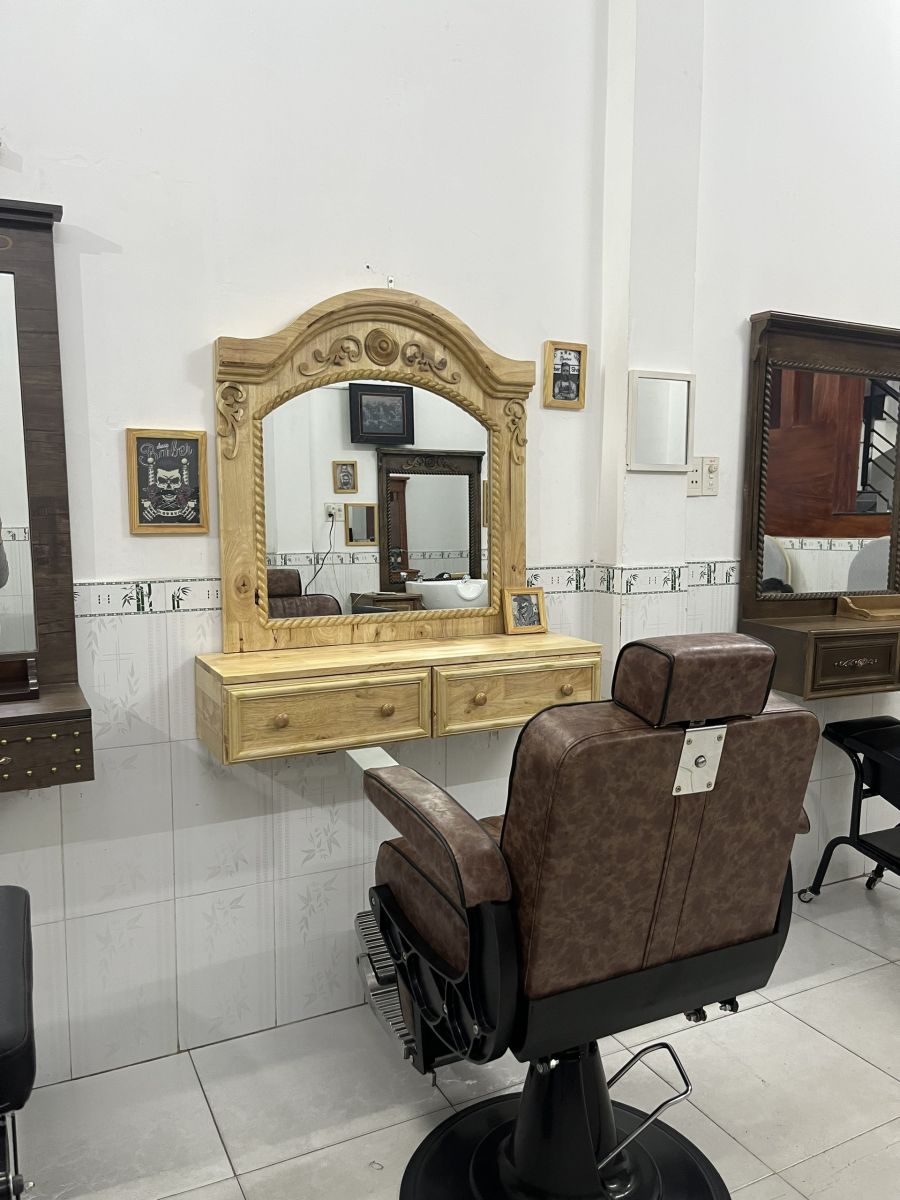 BA-13 màu nâu sẫm: phối phong cách barber cổ điển - hình 3