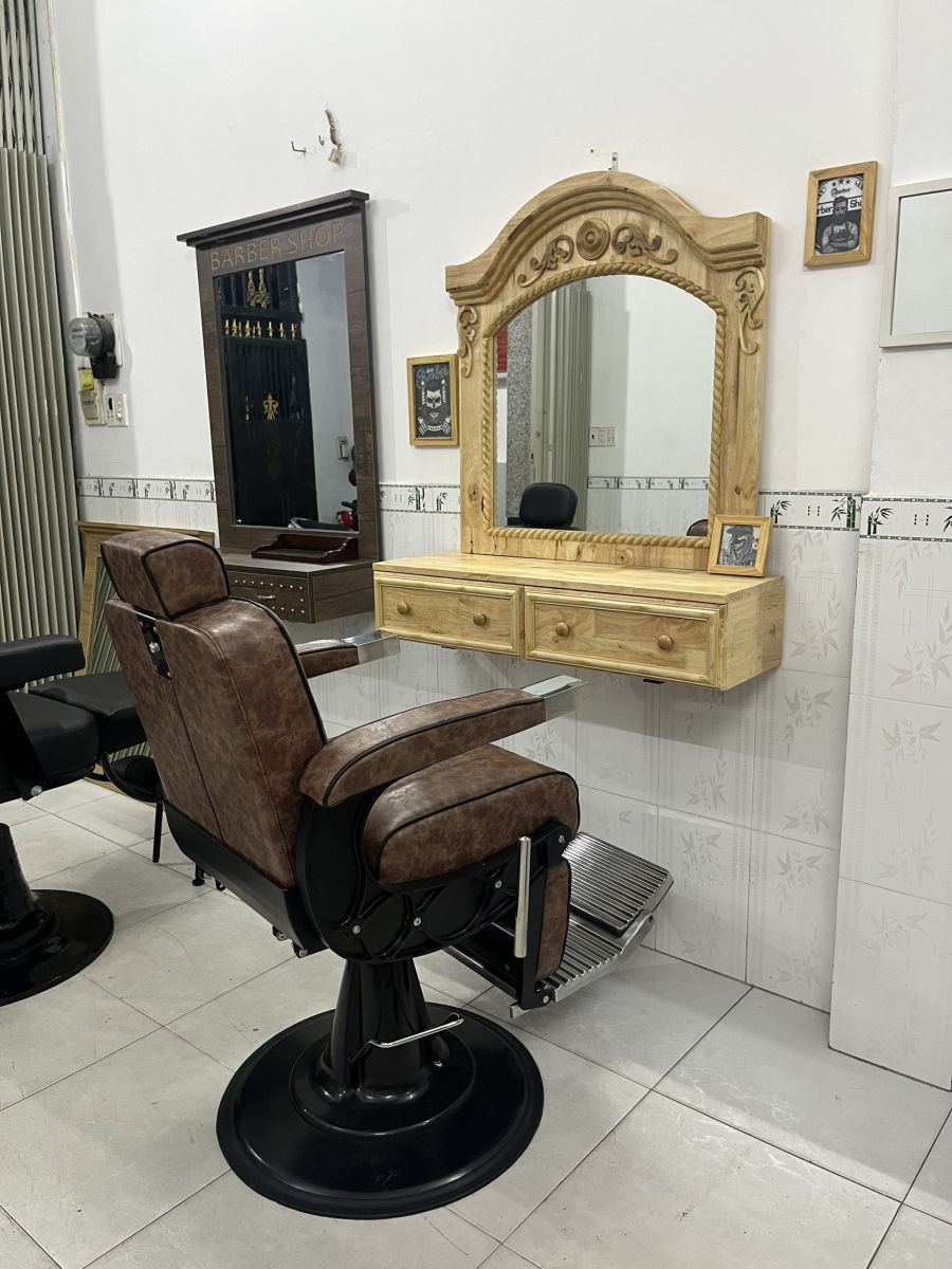 BA-13 màu nâu sẫm: phối phong cách barber cổ điển - hình 1