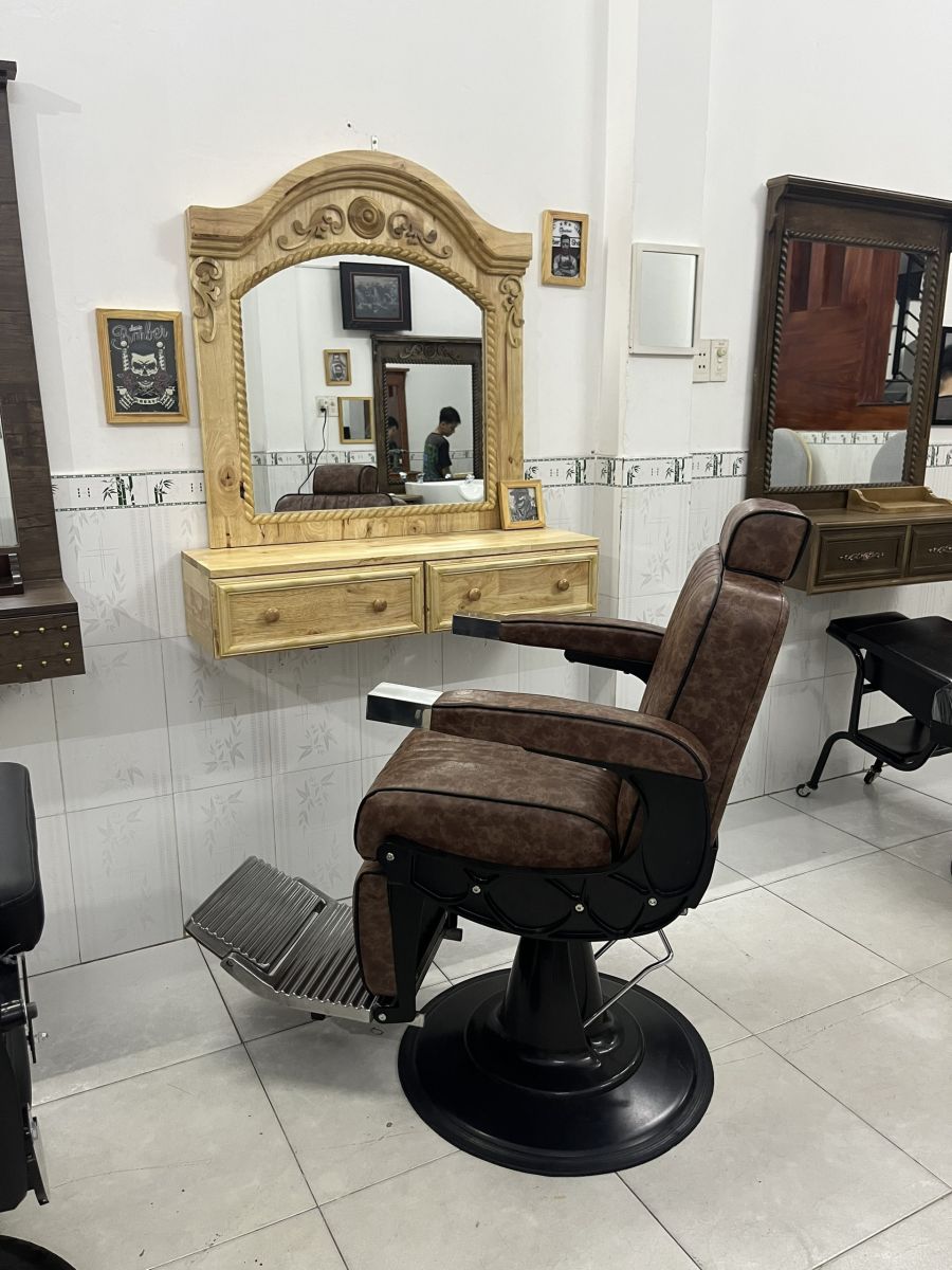 BA-13 màu nâu sẫm: phối phong cách barber cổ điển - hình 2