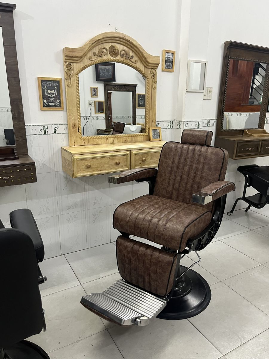 BA-13 màu nâu sẫm: phối phong cách barber cổ điển - hình 4