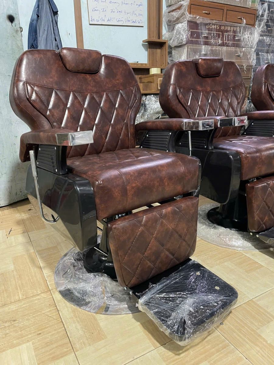 BA-08 cho barber shop: phối ghế với gương và ánh sáng - hình 1