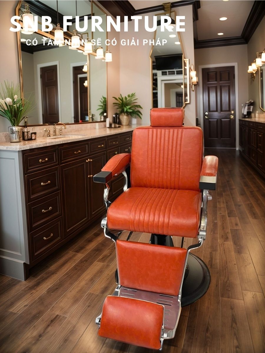 Ghế barber BA-09: bố trí trong khu cắt tóc nam - hình 1