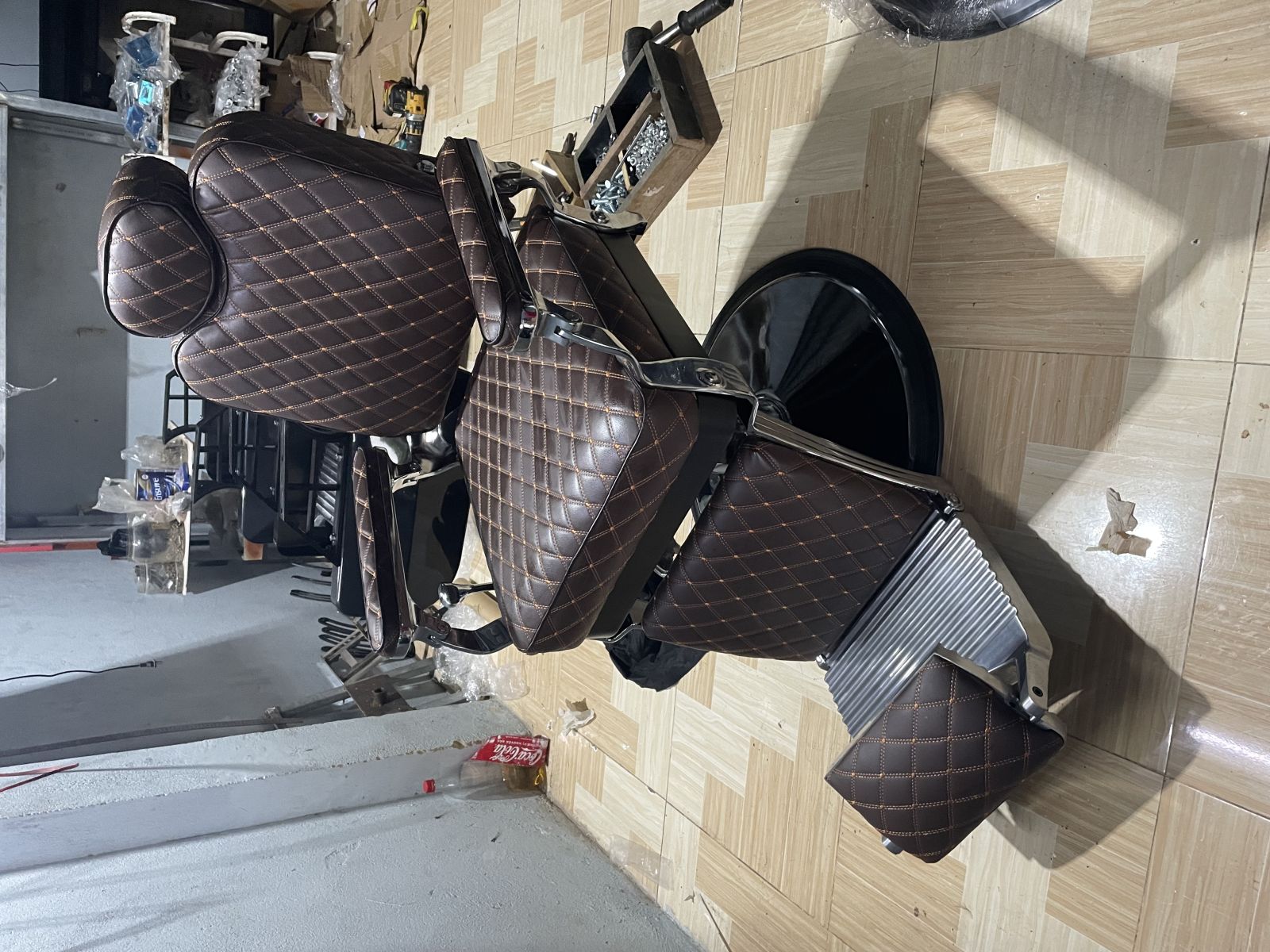 Ghế barber BA-18: kiểm khung, bọc và cơ cấu - hình 3