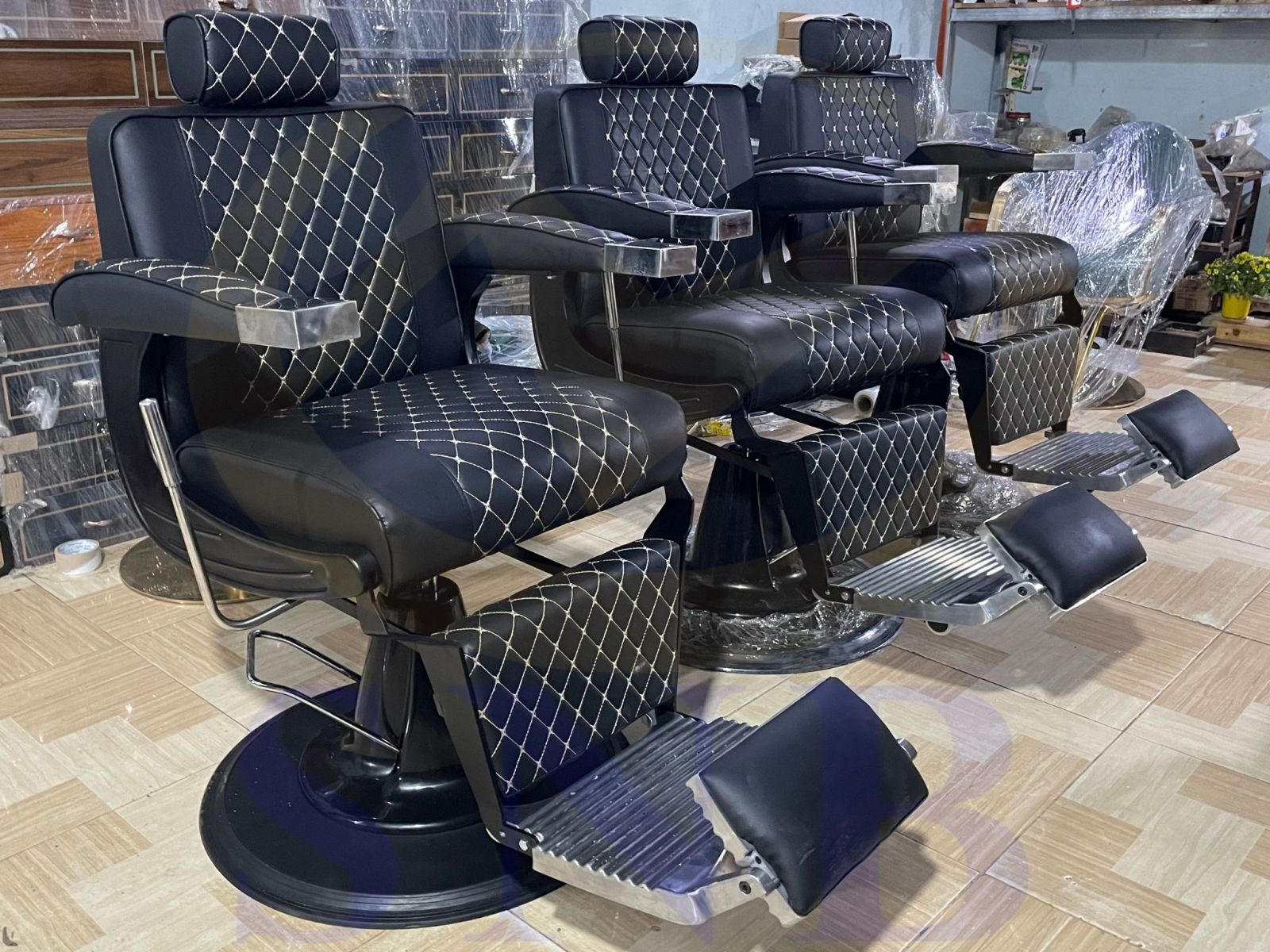 Tùy chỉnh ghế barber BA-13: màu bọc và đường chỉ - hình 4